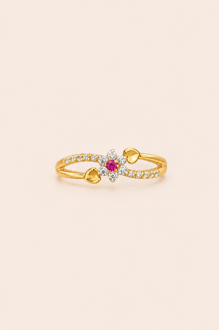 Ruby Bloom Ring