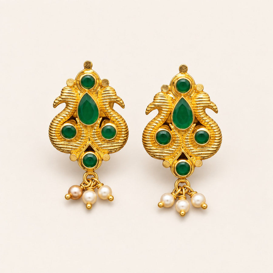 Hamsini Pearl Drop Earrings